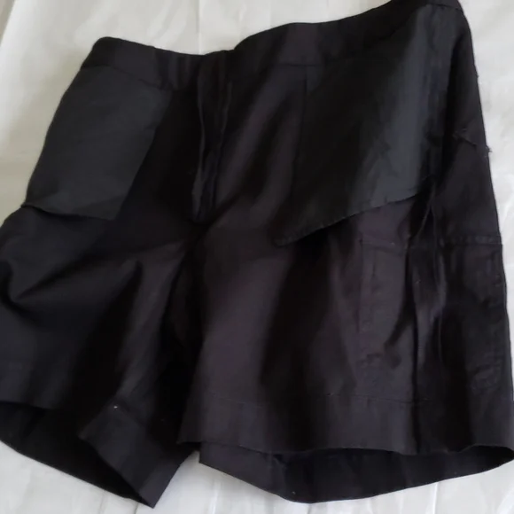 Lauren Ralph Lauren NEW 6-pocket Women's Shorts Linen Cotton NWT BLACK - Picture 8 of 14